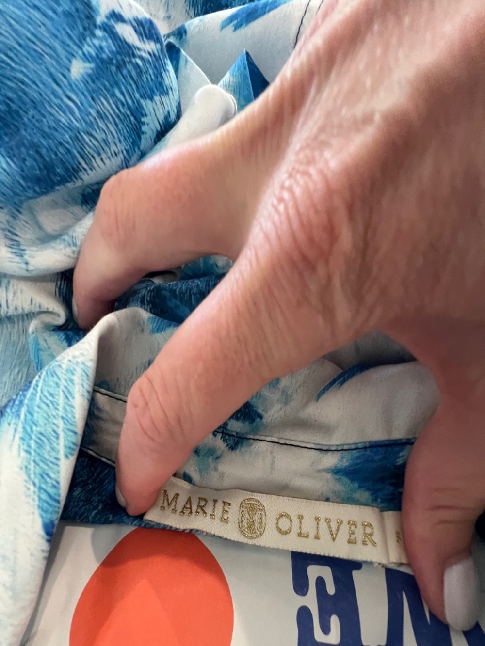 Marie Oliver Size Small Silk Shirt Dress with Tie optional